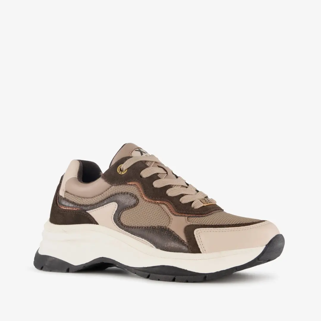 XX By Mexx dames sneakers zwart bruin