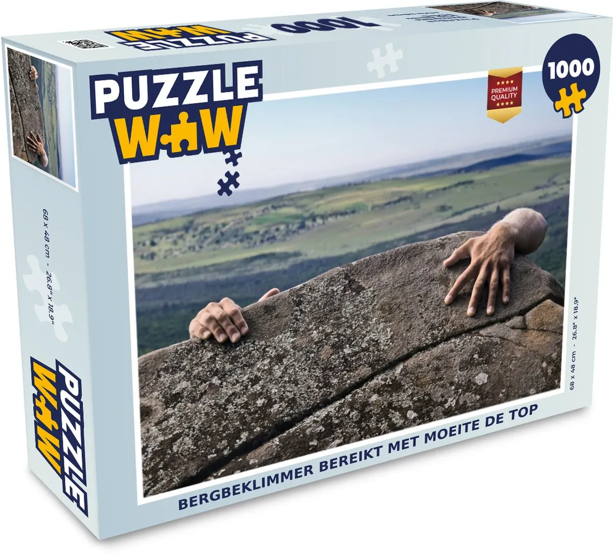 PuzzleWow Legpuzzel Bergbeklimmer 1000 Stuks - Multicolor