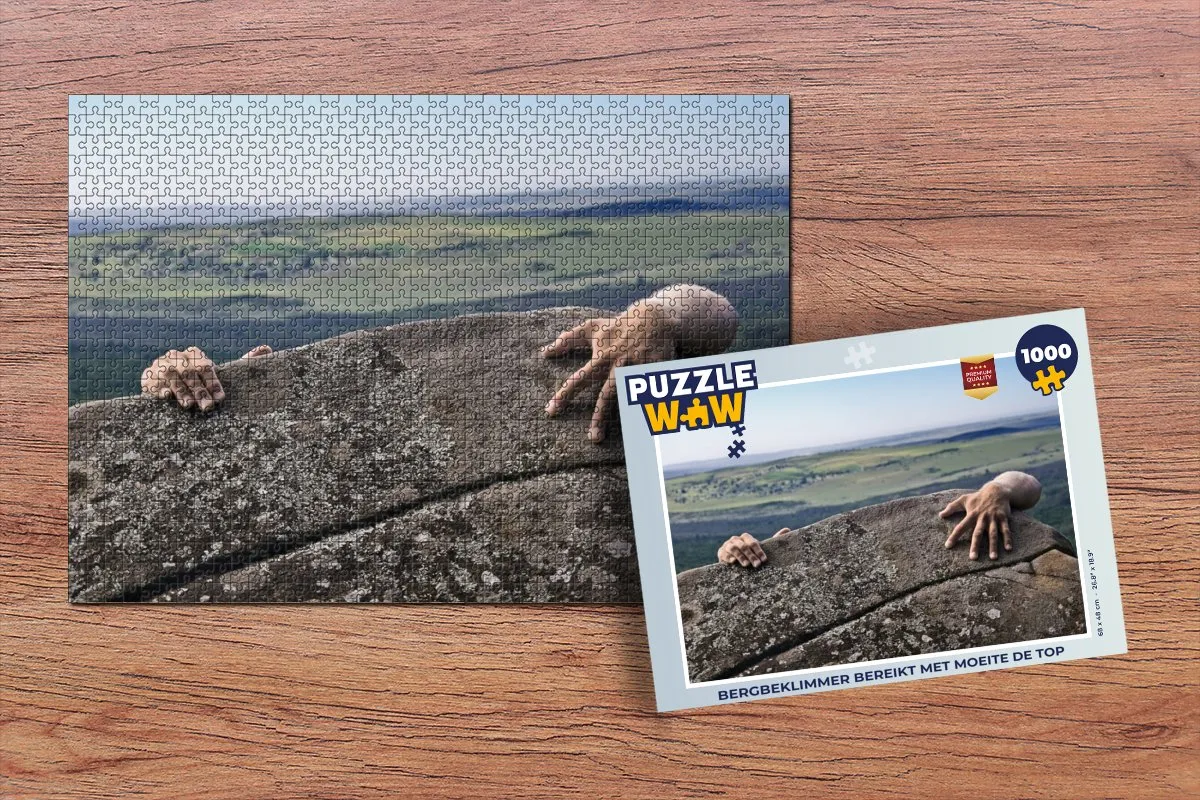 PuzzleWow Legpuzzel Bergbeklimmer 1000 Stuks - Multicolor