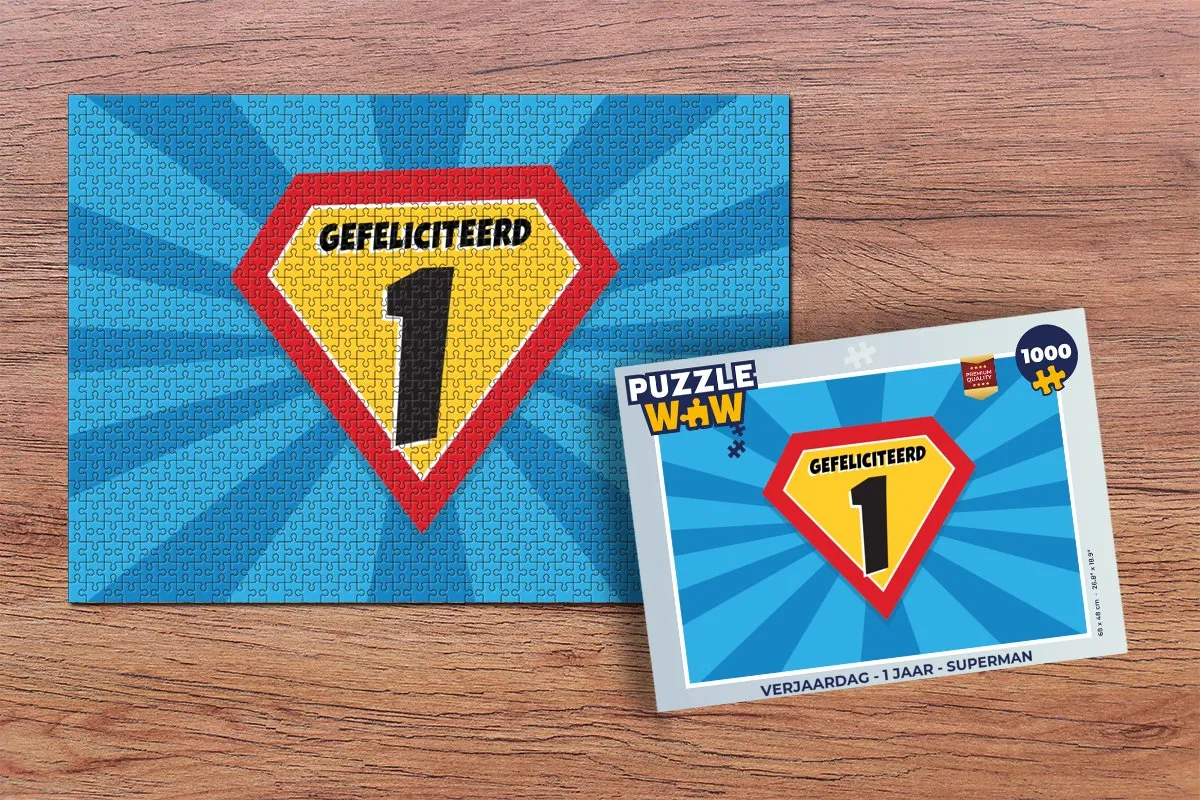 PuzzleWow Superman Legpuzzel 1000 Stuks - Multicolor