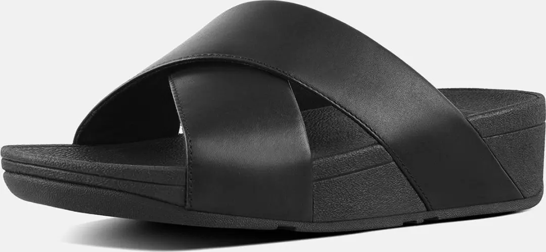 FitFlop Lulu Cross Slide Sandalen - Zwart - afbeelding 6 van 6