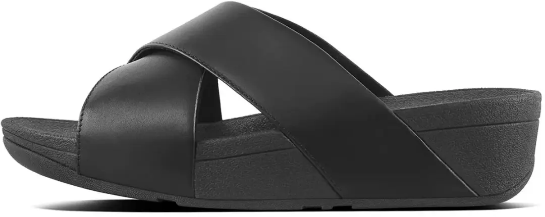 FitFlop Lulu Cross Slide Sandalen - Zwart - afbeelding 4 van 6