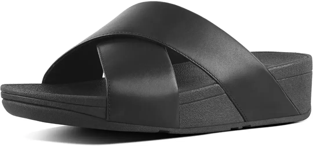 FitFlop Lulu Cross Slide Sandalen - Zwart - afbeelding 5 van 6