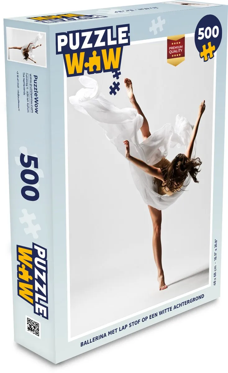 PuzzleWow Legpuzzel Ballerina 500 Stuks - Multicolor