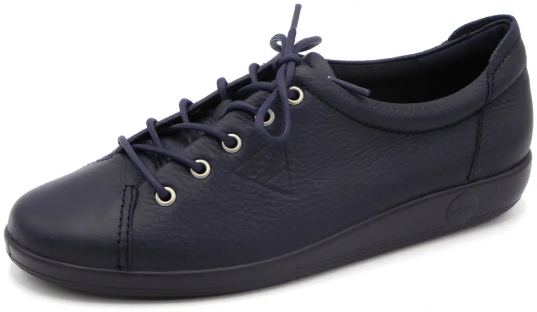 Ecco Soft 2.0 Sneakers blauw Leer