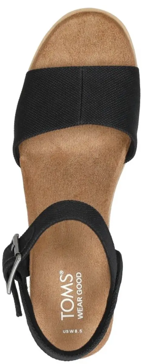 Toms Diana Sandalen - Met Sleehak - Dames - Zwart - Maat 43,5 - afbeelding 4 van 6