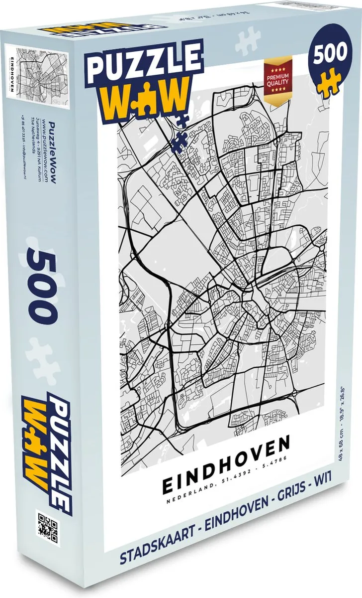 PuzzleWow Eindhoven Legpuzzel 500 Stuks
