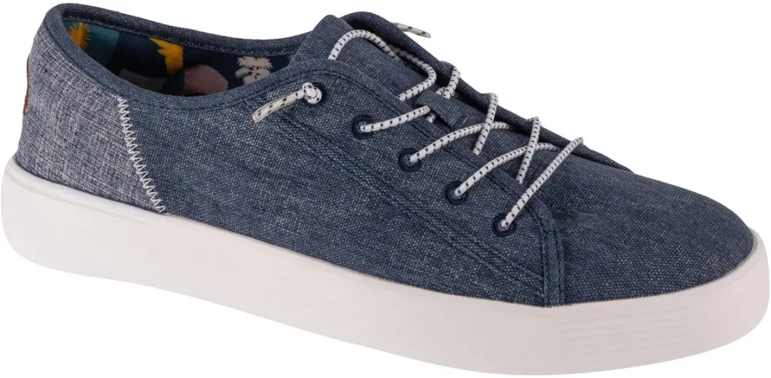 HEYDUDE Cody Craft Linen Heren Sneakers Navy