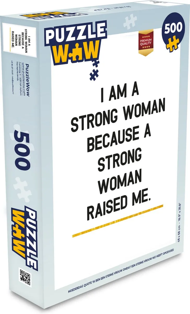 PuzzleWow Quotes Legpuzzel 500 Stuks