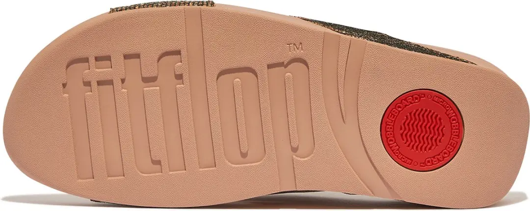 FitFlop Lulu Cross Slide Slippers - Goud - Maat 40