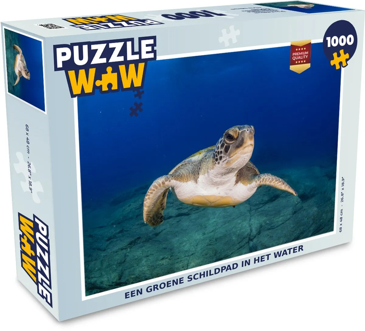 PuzzleWow Legpuzzel Schildpad 1000 Stuks