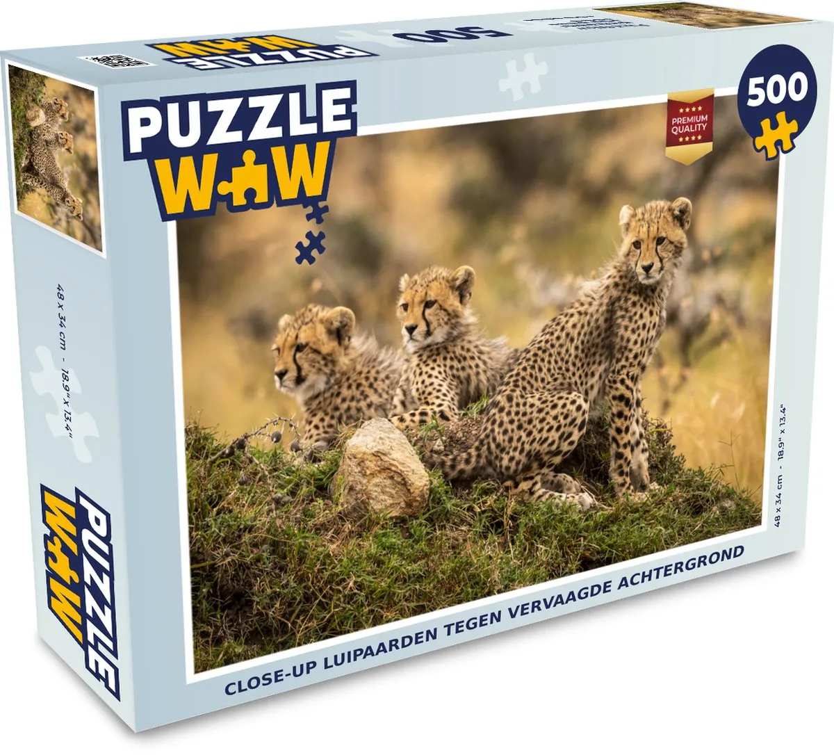 PuzzleWow Luipaard Bos Dier Legpuzzel 500 Stuks