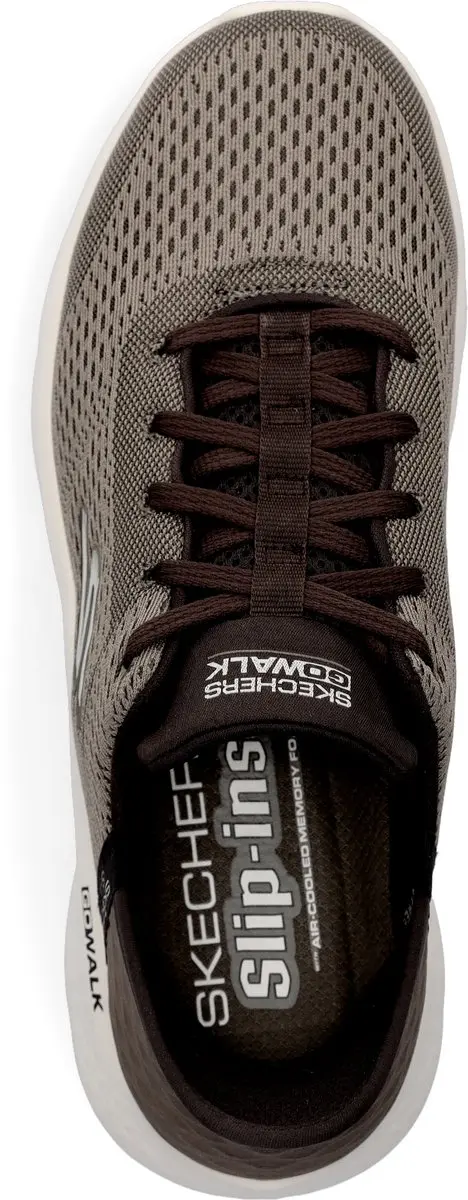Skechers Go Walk Flex New World Heren Sneakers - Bruin