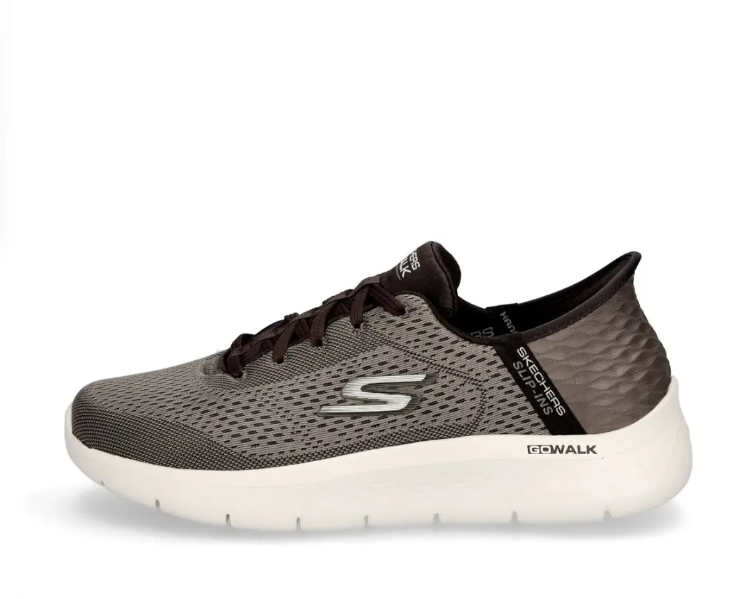 Skechers Go Walk Flex New World Heren Sneakers - Bruin