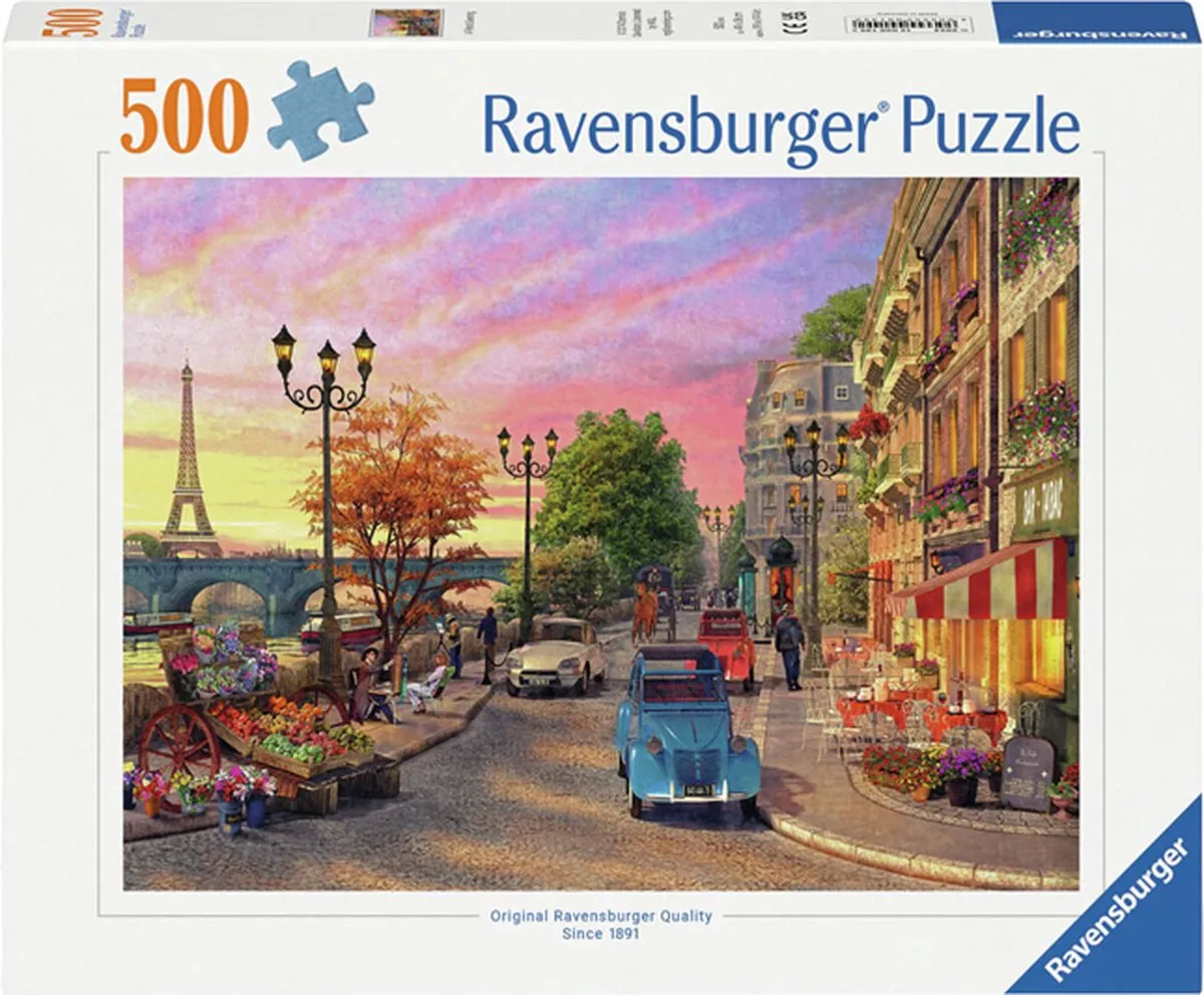 Ravensburger Parijs Avond Sfeer Legpuzzel 500 Stuks - Multicolor