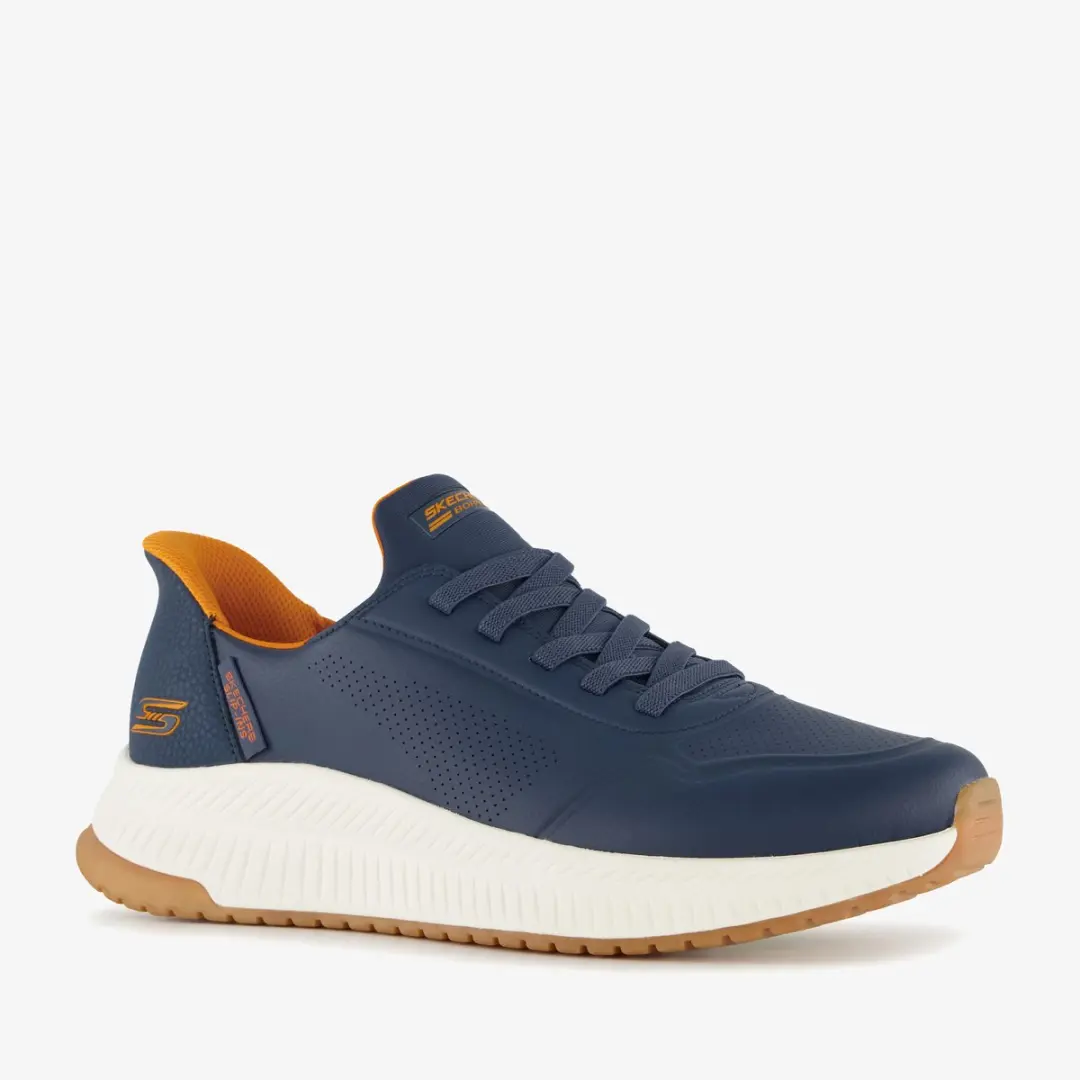 Skechers Slip-ins: BOBS Sport Squad 4 heren sneakers blauw