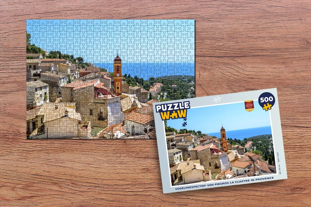 PuzzleWow Piegros La Clastre In Provence Legpuzzel 500 Stuks - Multicolor