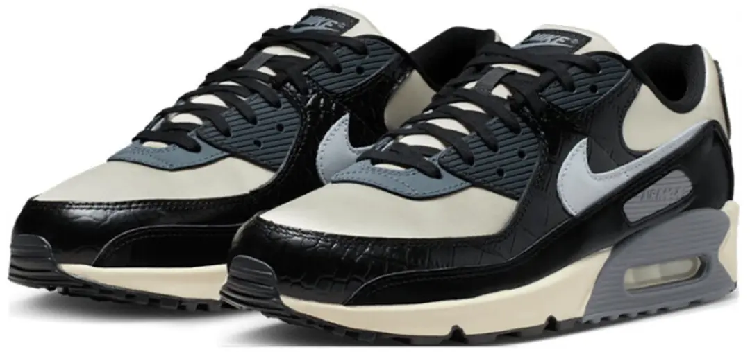 Nike Air Max 90 QS "Black Croc Skin" Sneakers - 44.5 - afbeelding 4 van 6