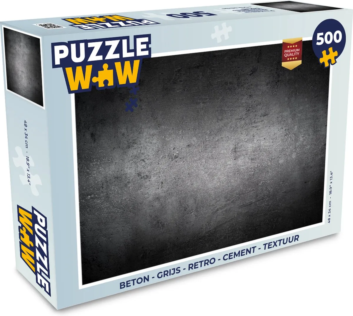 PuzzleWow Beton Legpuzzel 500 Stuks - Multicolor