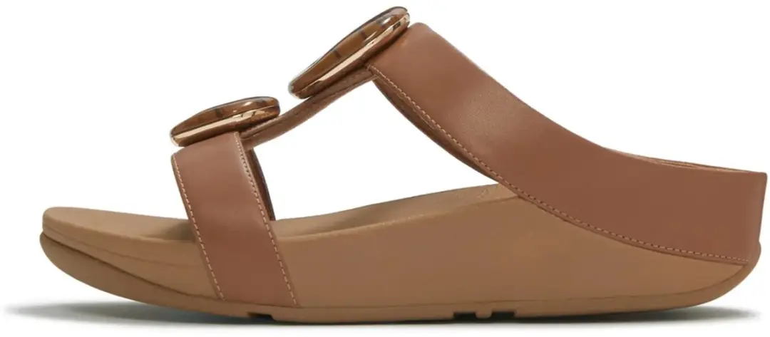 FitFlop Fino Marbled-Stone Slides - 36 - afbeelding 2 van 6