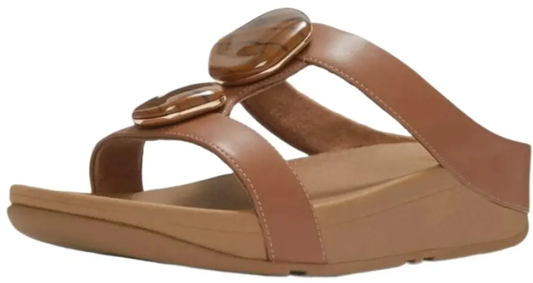 FitFlop Fino Marbled-Stone Slides - 36 - afbeelding 3 van 6