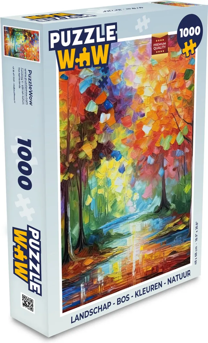 PuzzleWow Boslandschap Legpuzzel 1000 Stuks