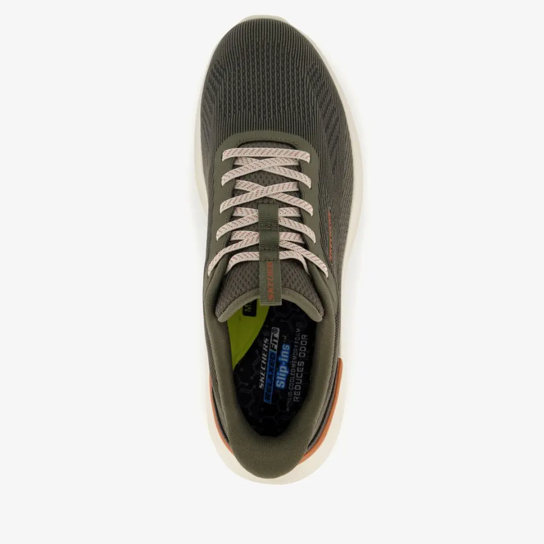 Skechers Garner Heren Sneakers - 43 - Groen - afbeelding 4 van 6