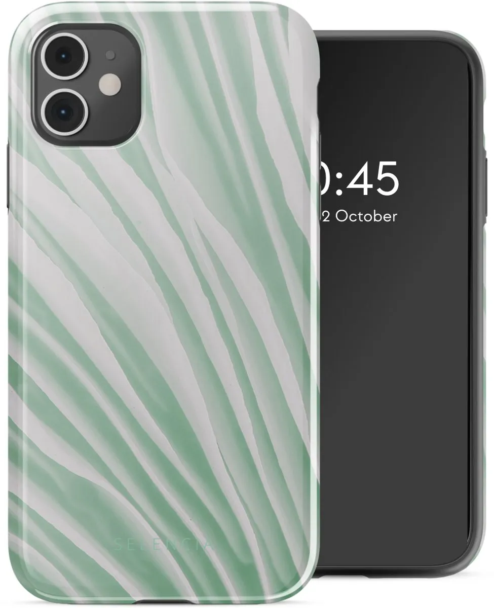 Selencia Hoesje iPhone 11 Nature Grayed Jade