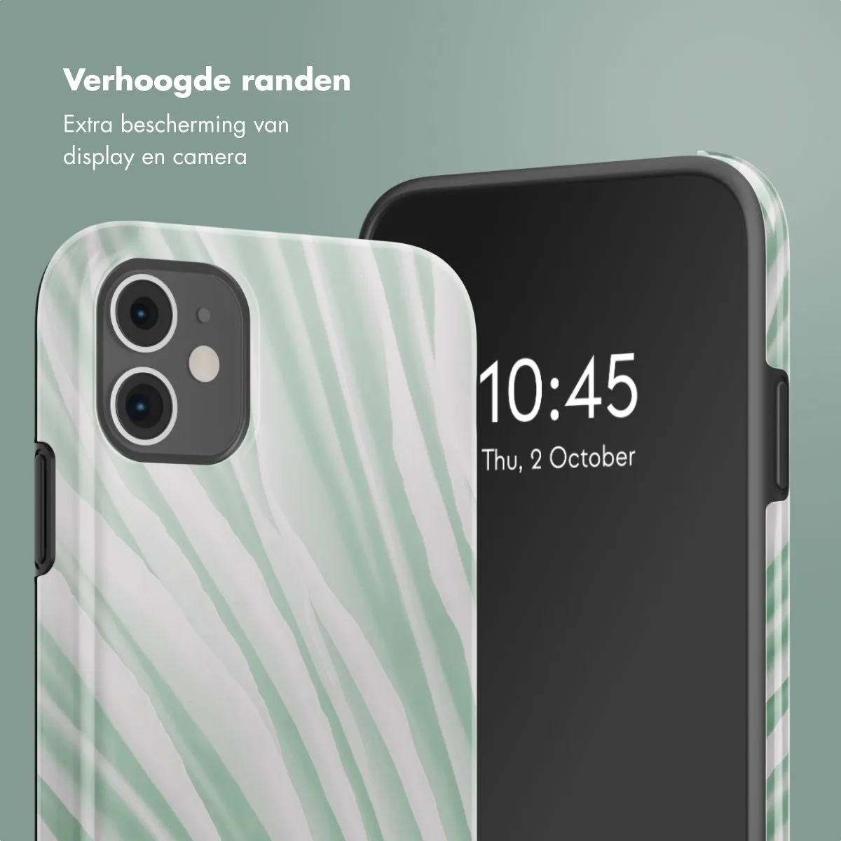 Selencia Hoesje iPhone 11 Nature Grayed Jade - afbeelding 6 van 6