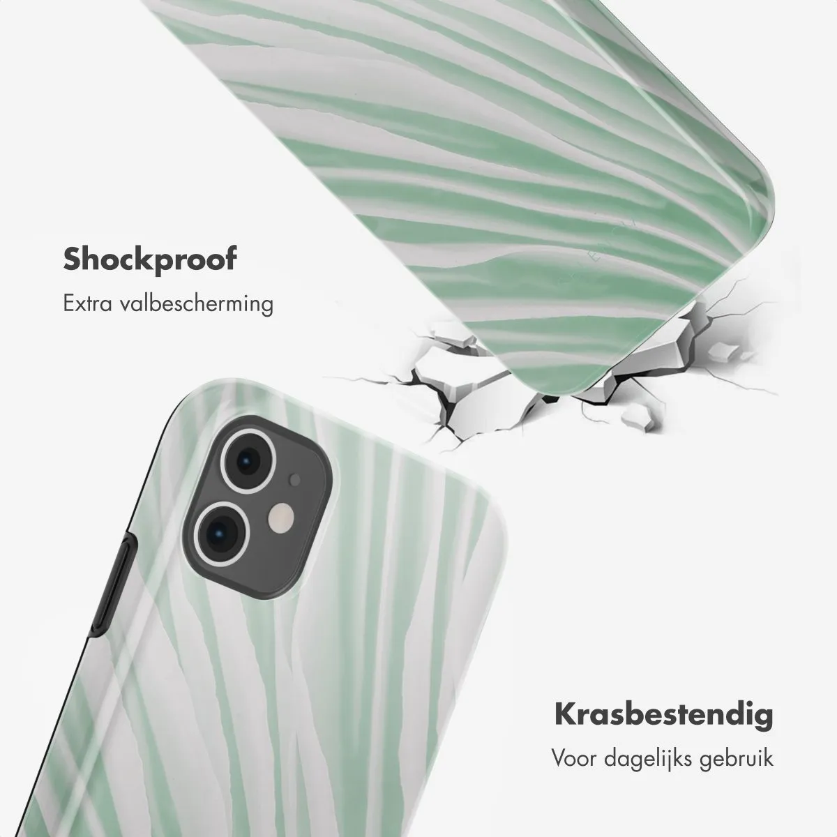 Selencia Hoesje iPhone 11 Nature Grayed Jade