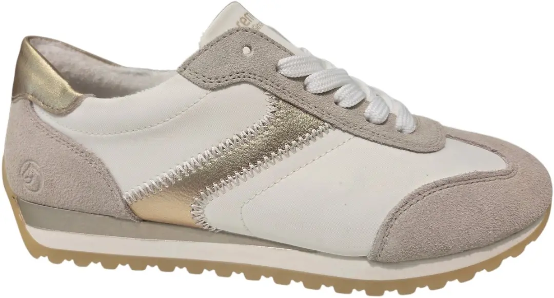 Remonte D3H03-80 Sneakers Suede en Textiel Wit Dames