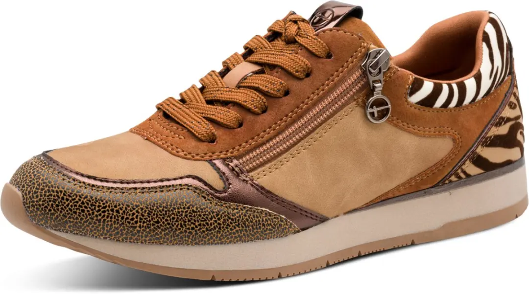 Tamaris trainers 1-23603-42 3A2 Lage Top Vrouwen Vegan M2363341 Bruin