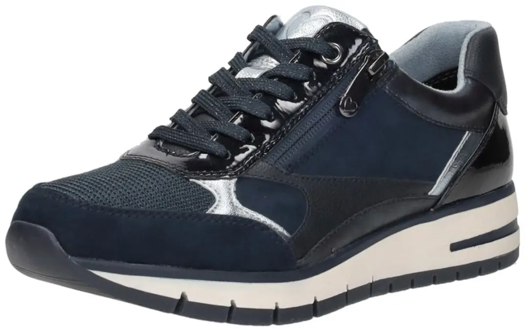 Marco Tozzi Dames Sneakers - Blauw - Maat 41 - afbeelding 5 van 6