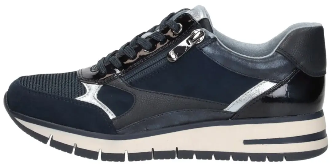 Marco Tozzi Dames Sneakers - Blauw - Maat 41 - afbeelding 2 van 6