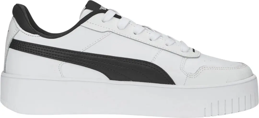 PUMA Carina Street Dames Sneakers 38.5 - Wit/Zwart - afbeelding 4 van 6