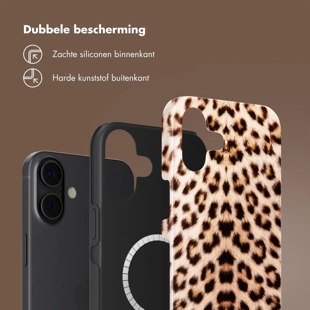 Selencia Hoesje iPhone 16 Wild Leo - MagSafe