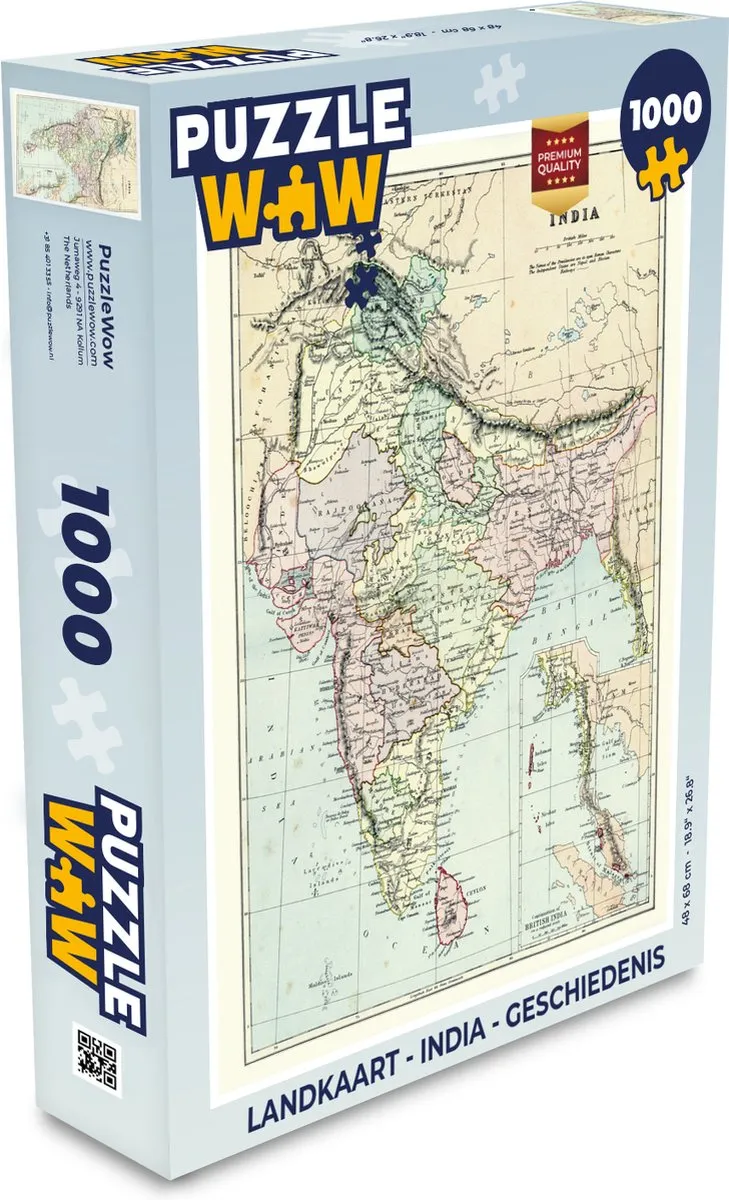 PuzzleWow India Legpuzzel 1000 Stuks
