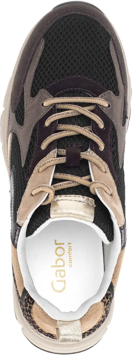 Gabor Dames Sneakers 536 - Bruin - Maat 39