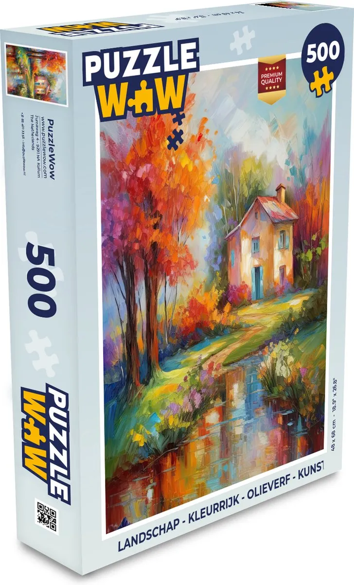 PuzzleWow Landschap Puzzel 500 Stuks - Multicolor
