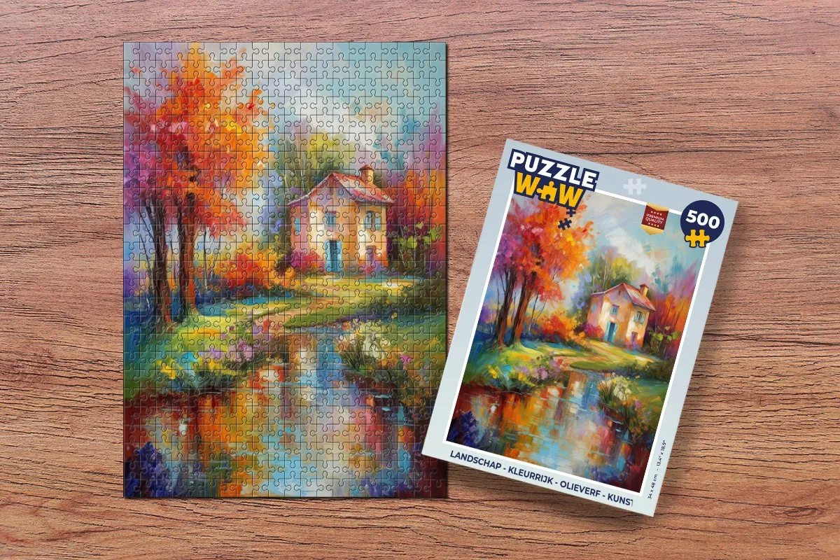 PuzzleWow Landschap Puzzel 500 Stuks - Multicolor