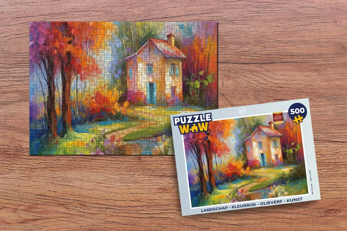 PuzzleWow Landschap Puzzel 500 Stuks - Multicolor