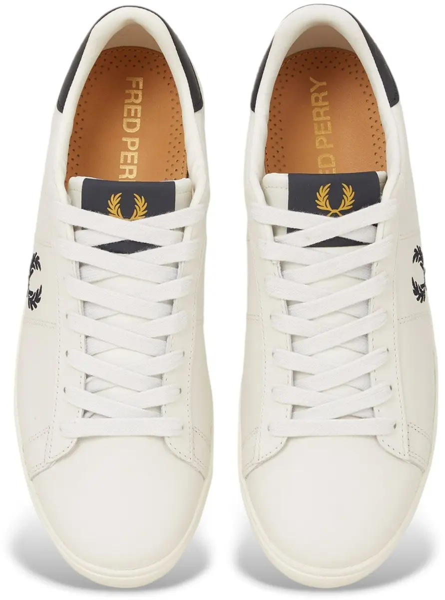 Fred Perry Spencer lederen sportschoenen beige - afbeelding 3 van 6
