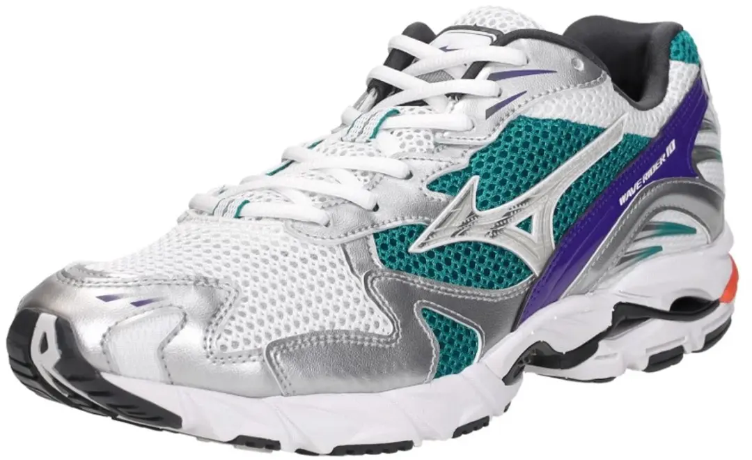 Mizuno Wave Rider 10 Sport Heren Sneakers - Wit - Maat 46