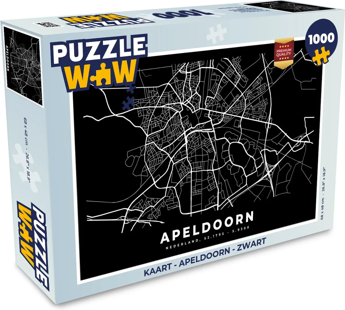 PuzzleWow Apeldoorn Legpuzzel 1000 Stuks - Multicolor
