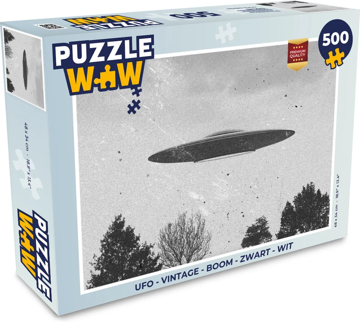 PuzzleWow Ufo Legpuzzel 500 Stuks