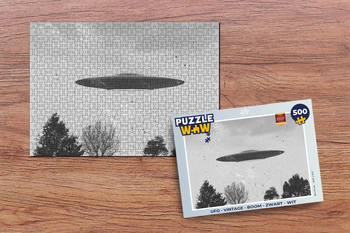 PuzzleWow Ufo Legpuzzel 500 Stuks - Multicolor
