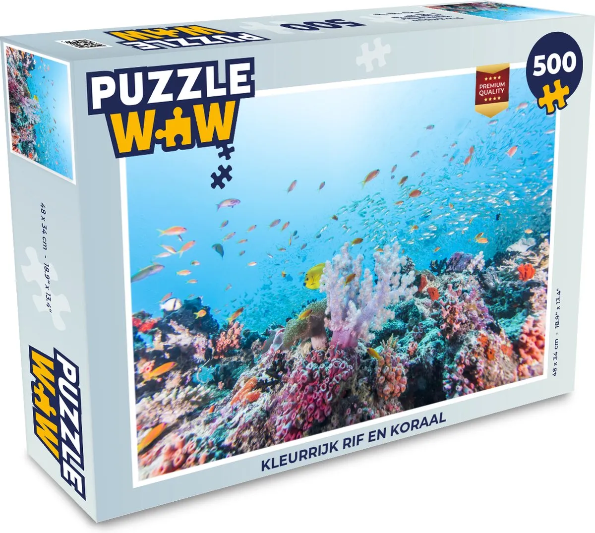 PuzzleWow Kleurrijk Rif en Koraal Legpuzzel 500 Stuks