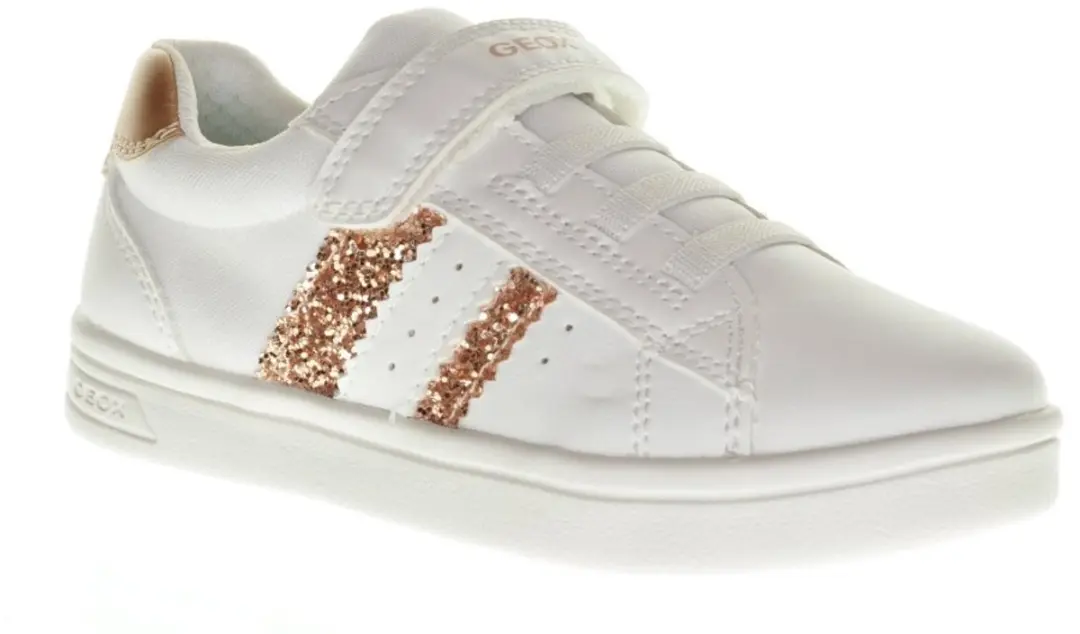 Geox Djrock Wit-Rose Gouden Sneaker