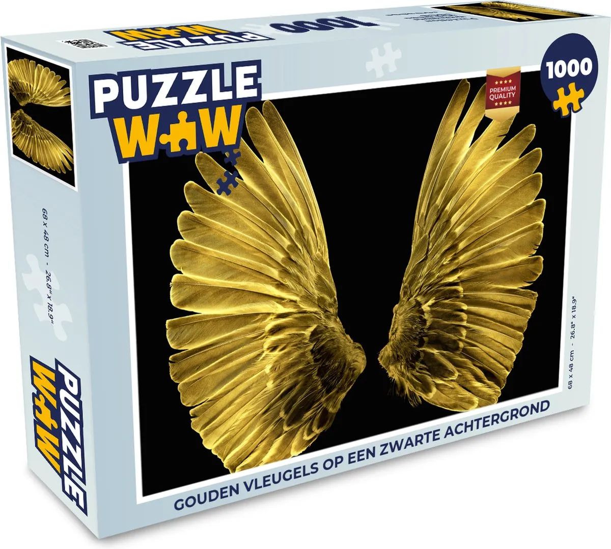 PuzzleWow Gouden vleugels Legpuzzel 1000 Stuks - Multicolor