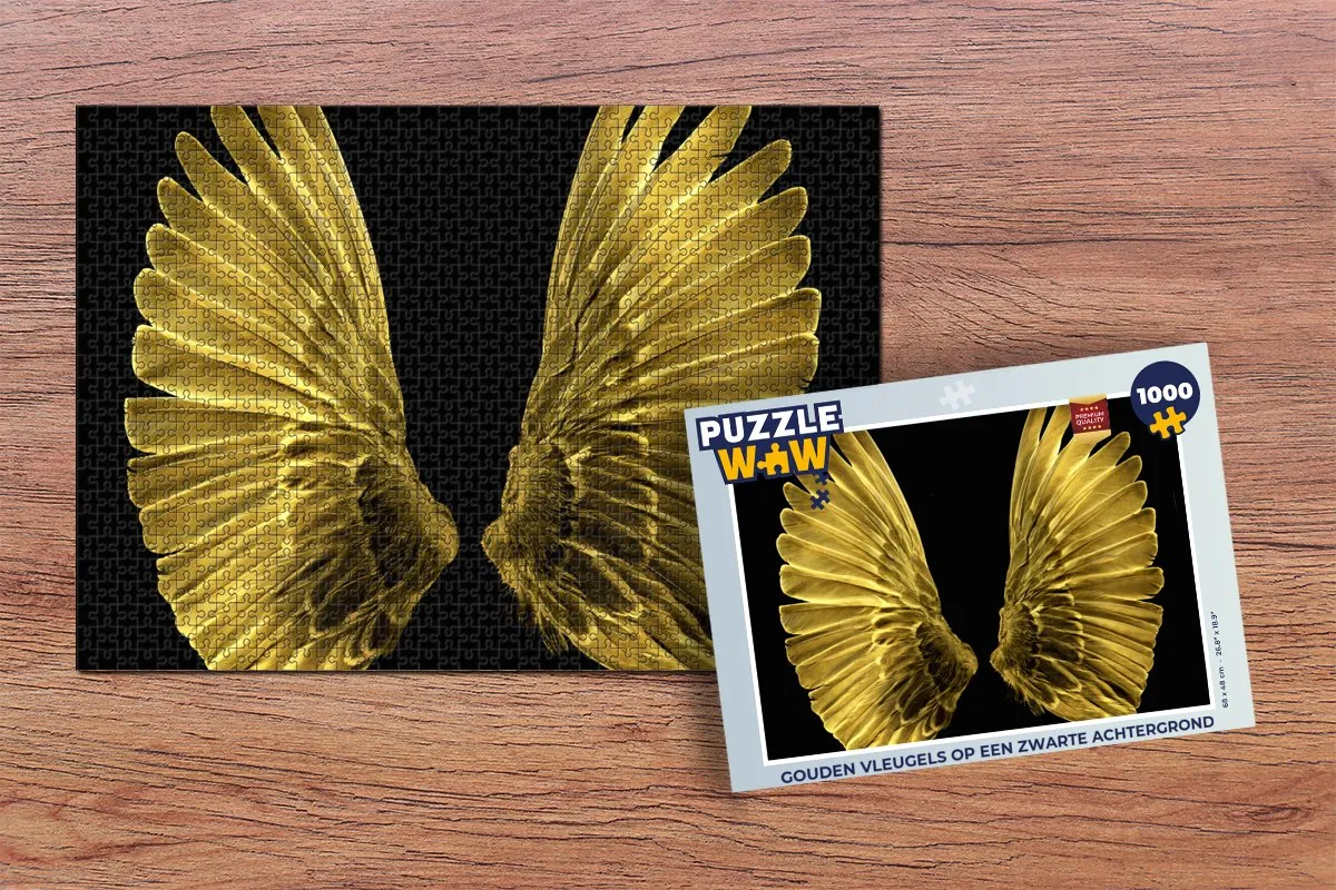 PuzzleWow Gouden vleugels Legpuzzel 1000 Stuks - Multicolor